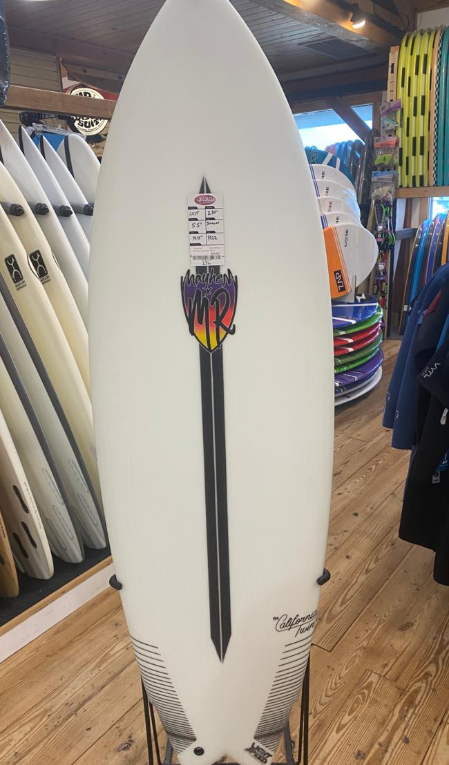 5'5 CALIFORNIA TWIN LIGHT SPEED 27L by Lost Surfboards at K-Coast